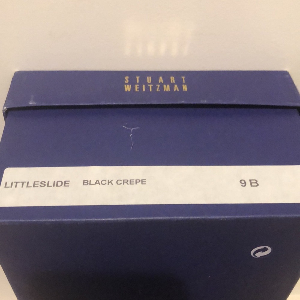 Stuart Weitzman Little Black Slide Size 9b - image 7